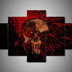 The Punisher - Movie 5 Panel Canvas Art Wall Decor
