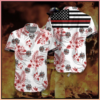 The Red Line Flag Firefighter Hawaiian Shirt