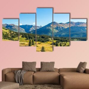 The San Juan Sky Way - Nature 5 Panel Canvas Art Wall Decor