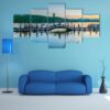 The Scenery Of Hangzhou West Lake - Nature 5 Panel Canvas Art Wall Decor