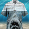 The Shark Face All Over Printing Hawaiian Shirt