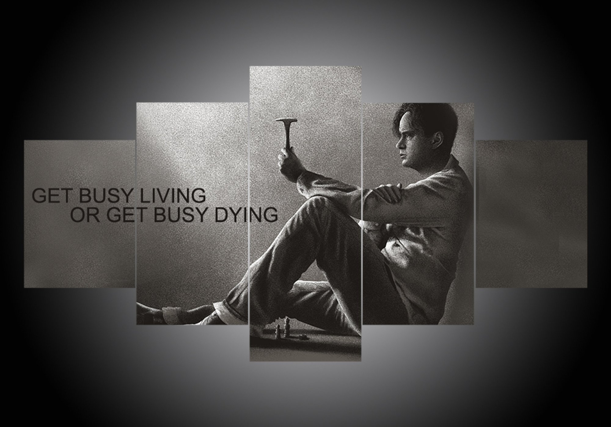 The Shawshank Redemption #1 - Movie 5 Panel Canvas Art Wall Decor The Shawshank Redemption #1 - Movie 5 Panel Canvas Art Wall Decor