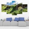 The Shire Lord Of The Rings 4 - Movie 5 Panel Canvas Art Wall Decor