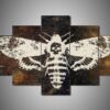 The Silence Of The Lambs - Movie 5 Panel Canvas Art Wall Decor