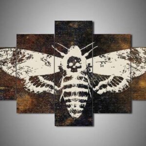 The Silence Of The Lambs - Movie 5 Panel Canvas Art Wall Decor