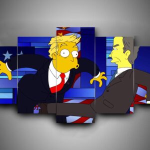 The Simpsons 1 - Cartoon 5 Panel Canvas Art Wall Decor