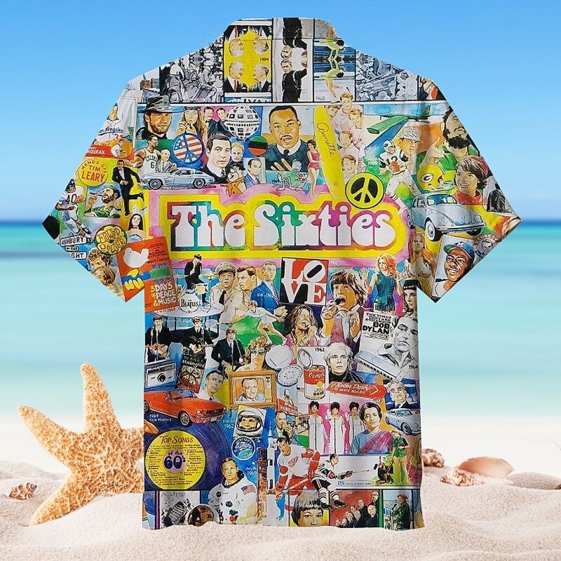 The Sixties Short Sleeve Hawaiian Shirt The Sixties Short Sleeve Hawaiian Shirt