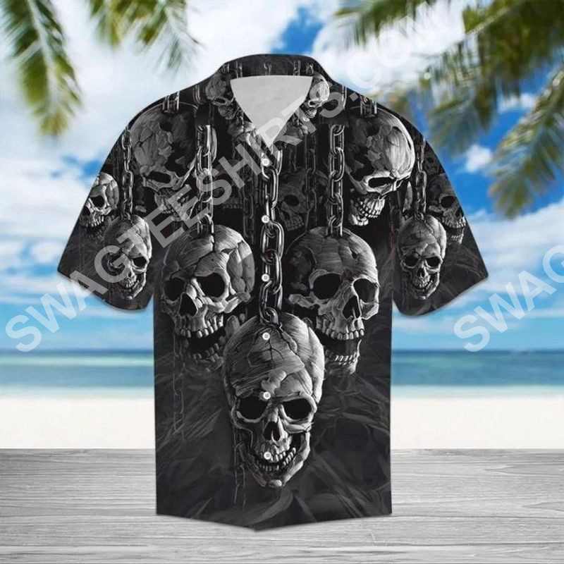 The Skull All Over Printed Hawaiian Shirt The Skull All Over Printed Hawaiian Shirt