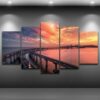 The Sky Bridge - Nature 5 Panel Canvas Art Wall Decor