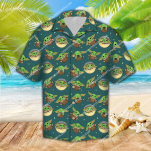 The Star Wars Baby Yoda All Over Print Hawaiian Shirt