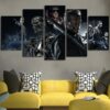The Terminator | Arnold Schwarzenegger 2 - Movie 5 Panel Canvas Art Wall Decor
