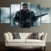 The Terminator | Arnold Schwarzenegger - Movie 5 Panel Canvas Art Wall Decor
