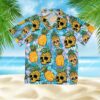 The Tropical Pineapple Skull All Over Print Hawaiian Shirt
