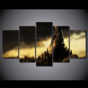 The Two Thrones - Gaming 5 Panel Canvas Art Wall Decor