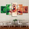 The Unbeatable Conor Mcgregor - Famous Person 5 Panel Canvas Art Wall Decor