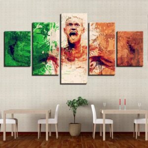 The Unbeatable Conor Mcgregor - Famous Person 5 Panel Canvas Art Wall Decor