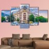 The View From Baratashvili Bridge - Nature 5 Panel Canvas Art Wall Decor