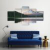 The Volcano Mountain Mt Hood - Nature 5 Panel Canvas Art Wall Decor