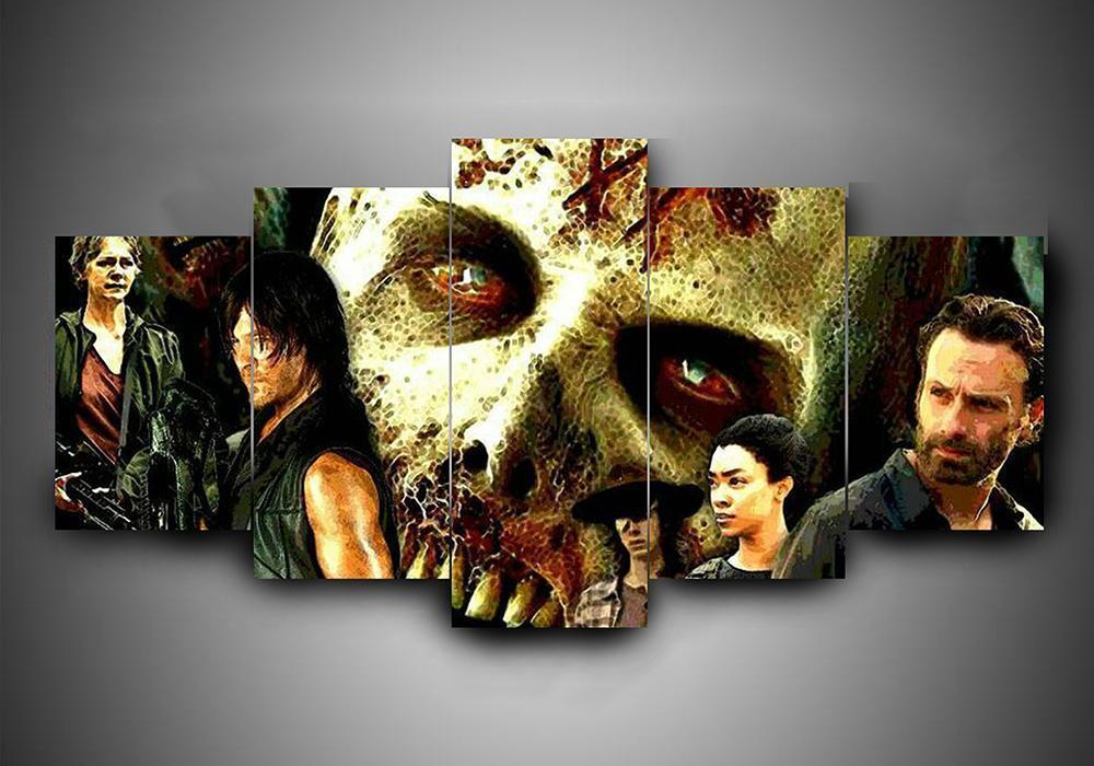The Walking Dead 5 - Music 5 Panel Canvas Art Wall Decor The Walking Dead 5 - Music 5 Panel Canvas Art Wall Decor