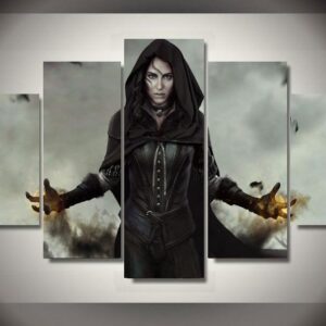 The Witcher 3: Yennefer - Movie 5 Panel Canvas Art Wall Decor