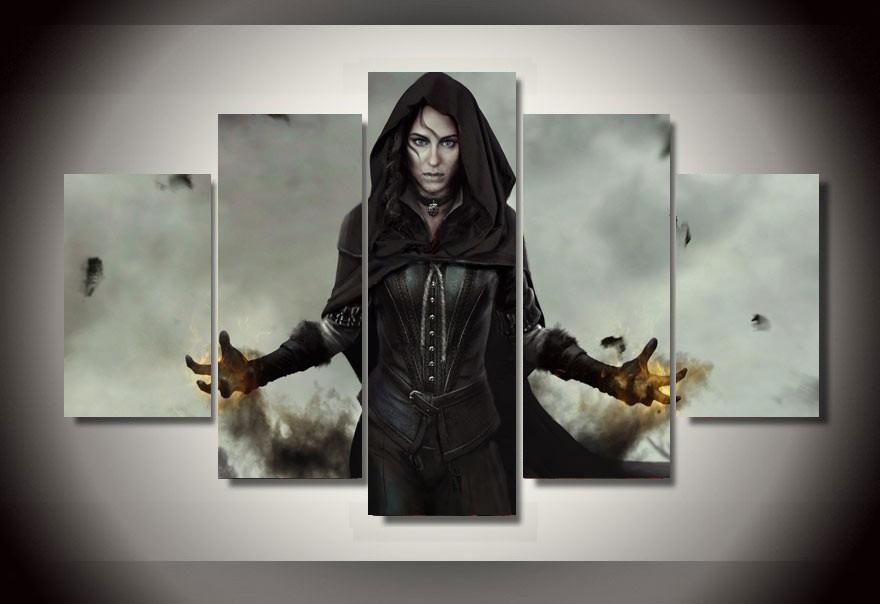 The Witcher 3: Yennefer - Movie 5 Panel Canvas Art Wall Decor The Witcher 3: Yennefer - Movie 5 Panel Canvas Art Wall Decor