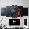 The Witcher Wild Hunt Geralt Of Rivia 06 - Gaming 5 Panel Canvas Art Wall Decor