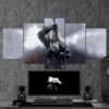 The Witcher Wild Hunt Geralt Of Rivia 08 - Gaming 5 Panel Canvas Art Wall Decor