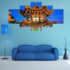 Thean Hou Buddhist Temple - Religion 5 Panel Canvas Art Wall Decor