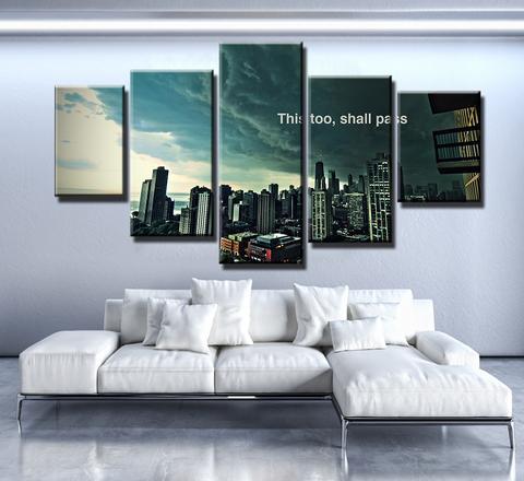 This Too Shall Pass - Nature 5 Panel Canvas Art Wall Decor This Too Shall Pass - Nature 5 Panel Canvas Art Wall Decor