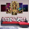 Thousand-Hand Kwan-Yin 1 - Religion 5 Panel Canvas Art Wall Decor