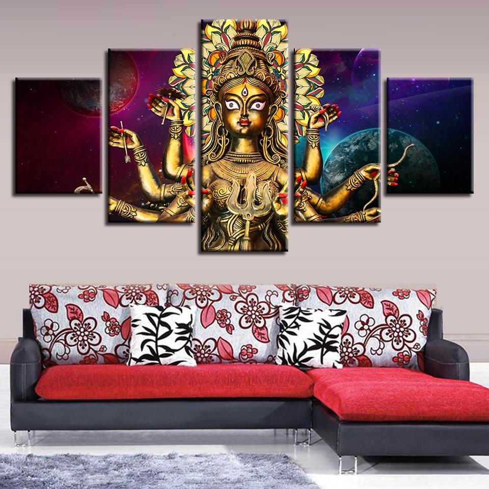 Thousand-Hand Kwan-Yin 1 - Religion 5 Panel Canvas Art Wall Decor Thousand-Hand Kwan-Yin 1 - Religion 5 Panel Canvas Art Wall Decor