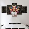 Tibetan Buddhism Ganesh 01 - Religion 5 Panel Canvas Art Wall Decor