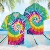 Tie Dye Hawaiian Shirt Summer Button Up