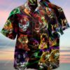 Tiger Colorful All Over Printed Hawaiian Shirt