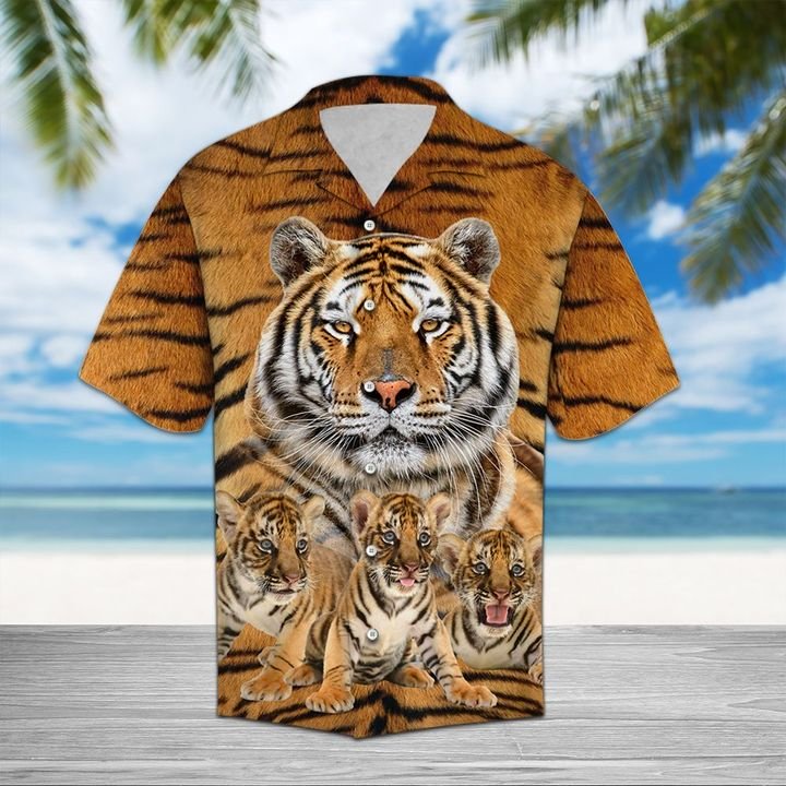 Tiger Great Hawaiian Shirt Summer Button Up Tiger Great Hawaiian Shirt Summer Button Up