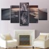 Tiger Kitten - Animal 5 Panel Canvas Art Wall Decor