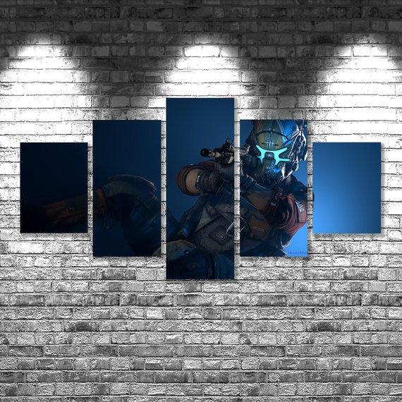 Titanfall - Gaming 5 Panel Canvas Art Wall Decor Titanfall - Gaming 5 Panel Canvas Art Wall Decor