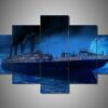 Titanic 3 - Movie 5 Panel Canvas Art Wall Decor