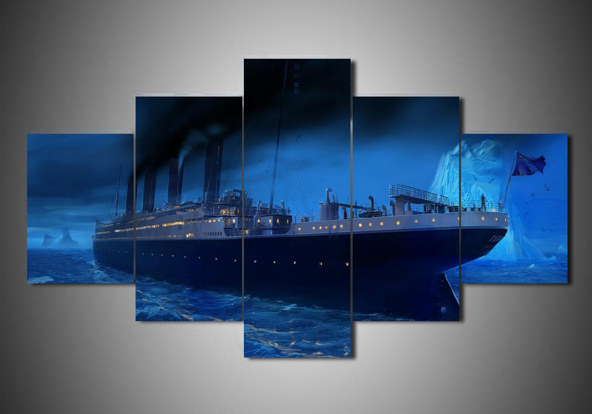 Titanic 3 - Movie 5 Panel Canvas Art Wall Decor Titanic 3 - Movie 5 Panel Canvas Art Wall Decor