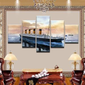 Titanic 4 - Movie 5 Panel Canvas Art Wall Decor