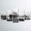 Titanic Ship - Movie And Automative 5 Panel Canvas Art Wall Decor