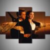 Titanic - Movie 5 Panel Canvas Art Wall Decor