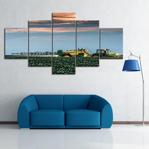 Todays Farmer - Nature 5 Panel Canvas Art Wall Decor Todays Farmer - Nature 5 Panel Canvas Art Wall Decor
