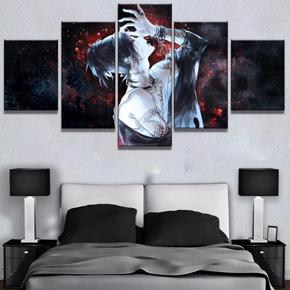 Tokyo Ghoul 14 - Cartoon 5 Panel Canvas Art Wall Decor Tokyo Ghoul 14 - Cartoon 5 Panel Canvas Art Wall Decor