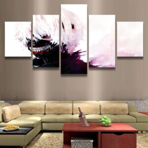 Tokyo Ghoul 3 - Anime 5 Panel Canvas Art Wall Decor