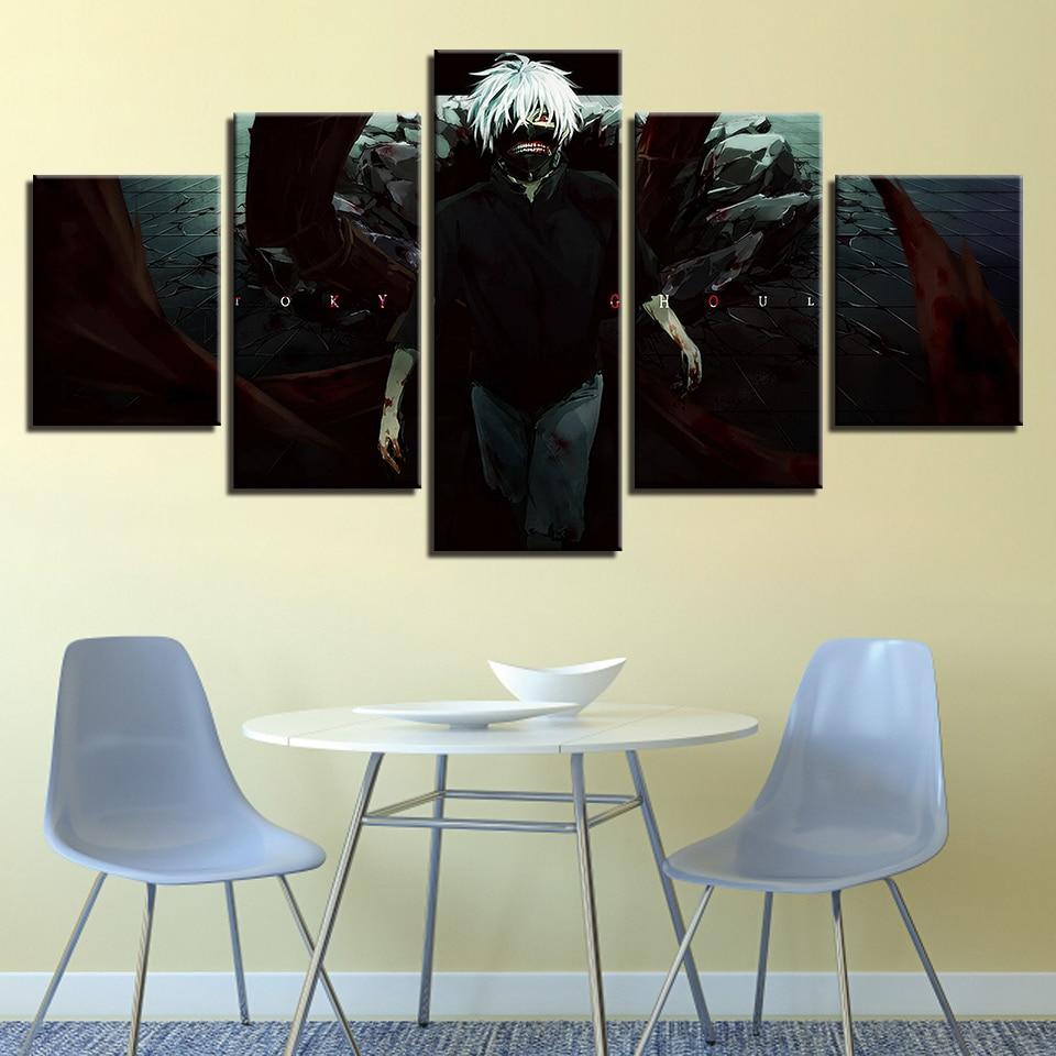 Tokyo Ghoul 8 - Anime 5 Panel Canvas Art Wall Decor Tokyo Ghoul 8 - Anime 5 Panel Canvas Art Wall Decor