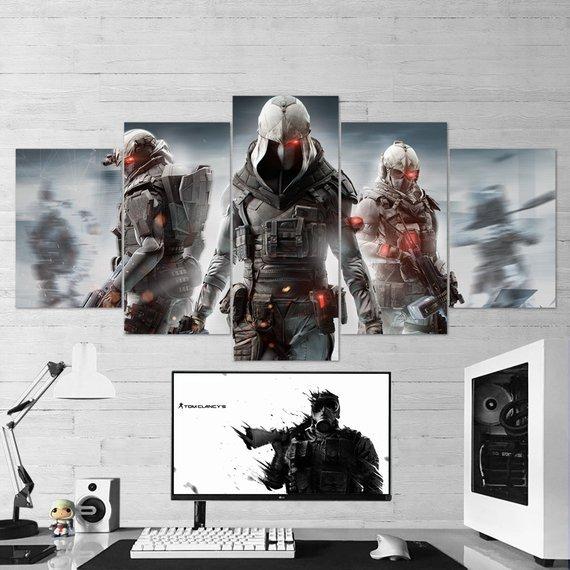 Tom Clancys Ghost Recon Phantoms 13 - Gaming 5 Panel Canvas Art Wall Decor Tom Clancys Ghost Recon Phantoms 13 - Gaming 5 Panel Canvas Art Wall Decor