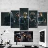 Tom Clancys Rainbow Six Siege Mask Shooter 12- Gamning 5 Panel Canvas Art Wall Decor
