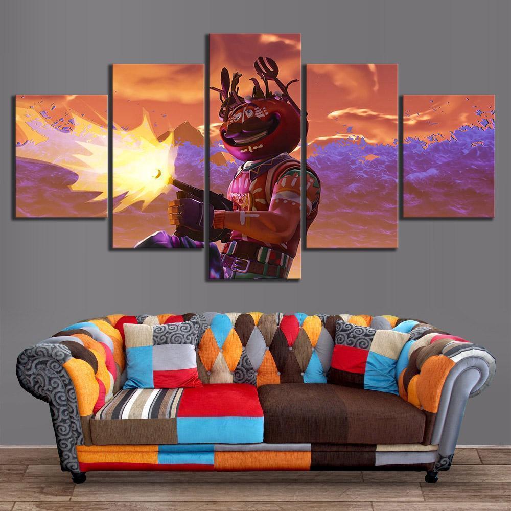 Tomatohead - Gaming 5 Panel Canvas Art Wall Decor Tomatohead - Gaming 5 Panel Canvas Art Wall Decor