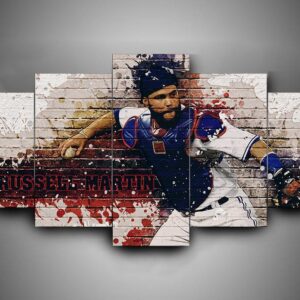 Toronto Blue Jays 1 - Sport 5 Panel Canvas Art Wall Decor